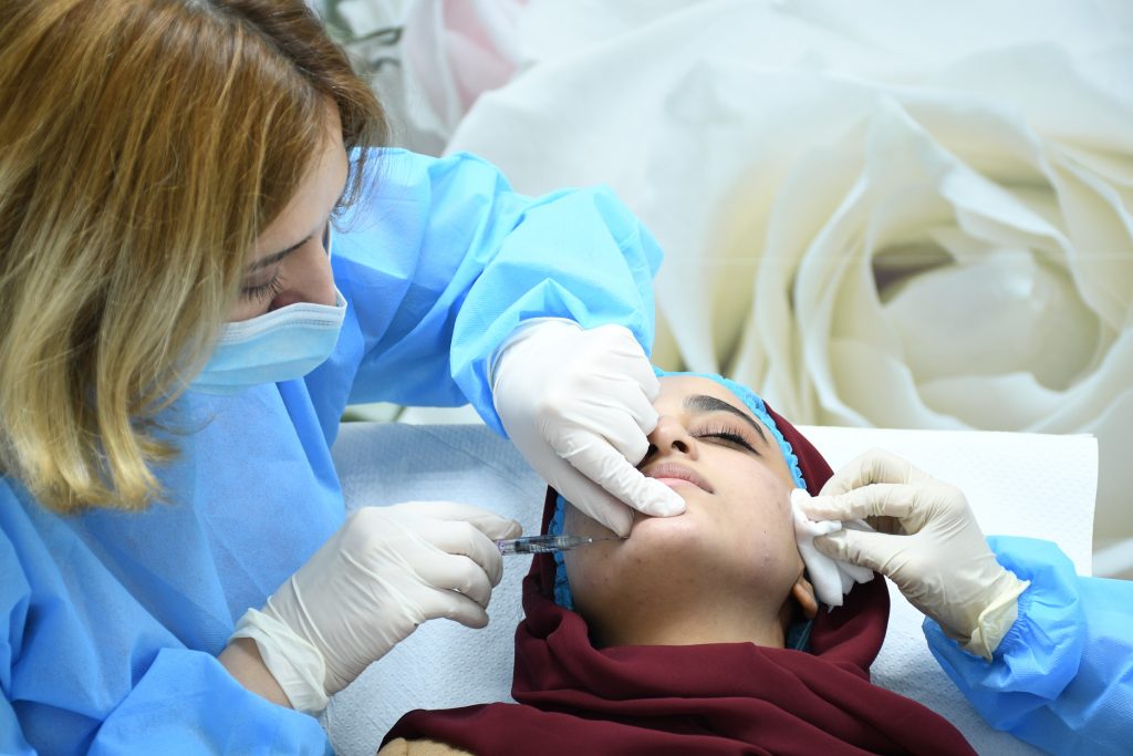 Patient Getting Filler Injections