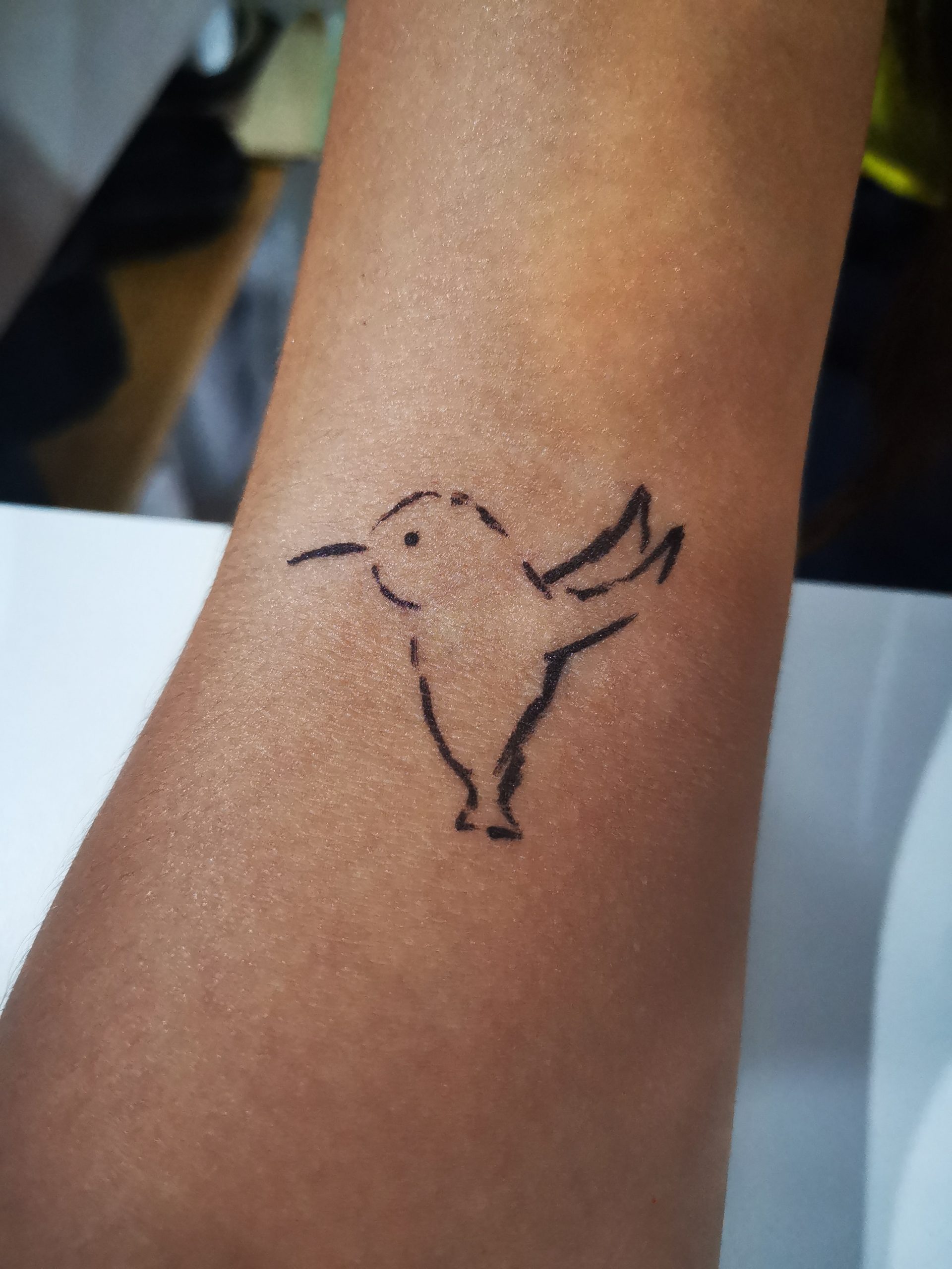 Tattoo of a bird